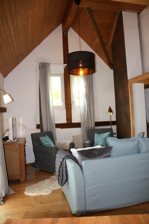 Sonnige Fachwerkwohnung Alfter Bagian luar foto